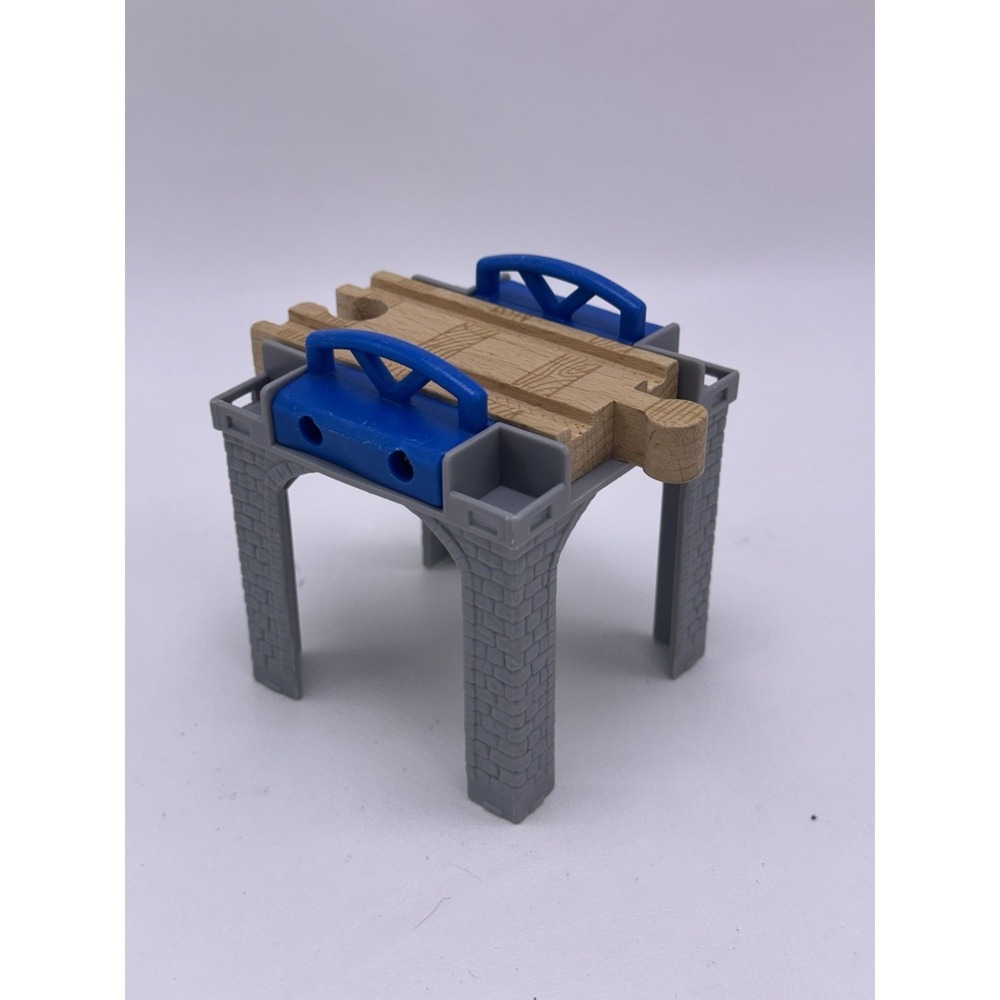 Thomas Friends Tank Engine Train Wooden Railway‎ Blue Brick Riser Bridge Support
